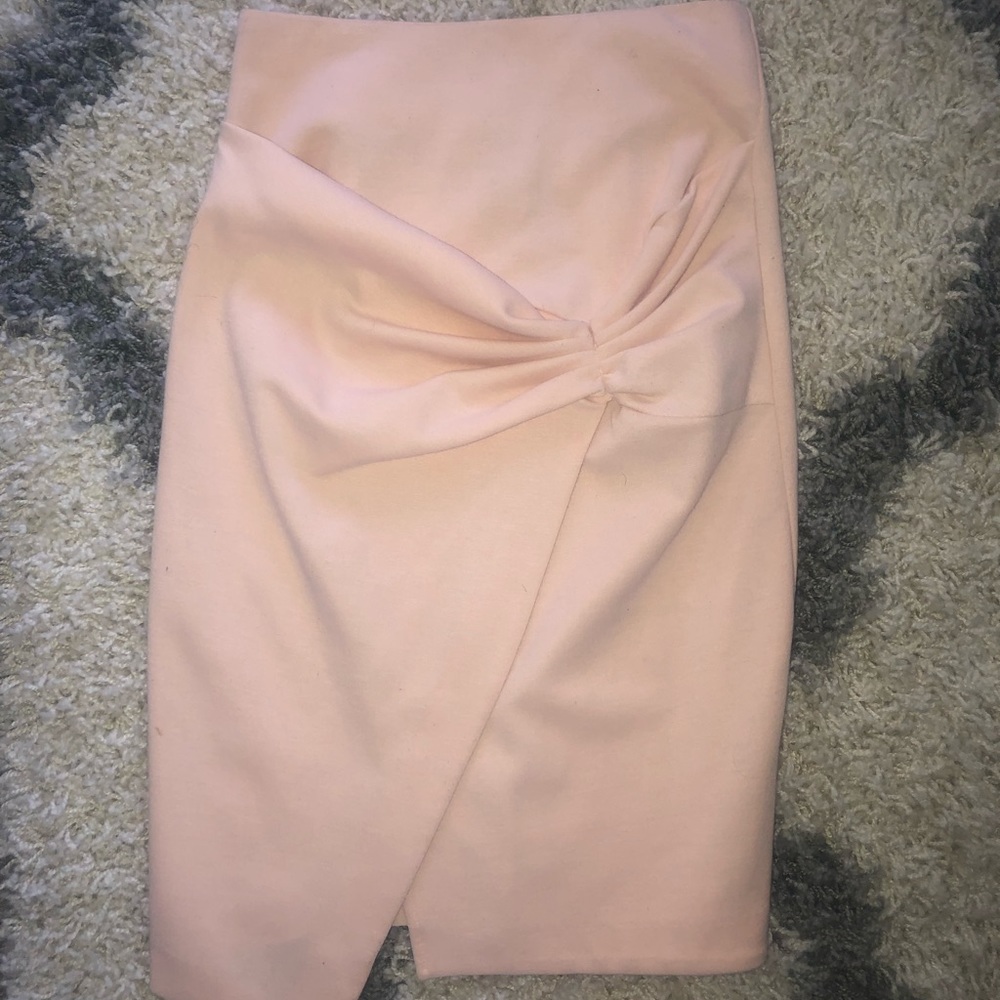 ASOS Ponti Pencil Skirt & Knot Front